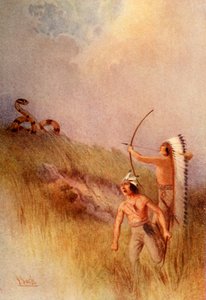 Le chef de guerre tue le serpent à sonnette, 1914