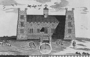 La Perspective Ouest du Château de Lumley, vers 1767