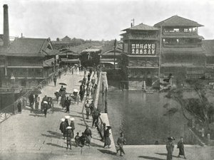 Le Yebisu Bashi, Osaka, Japon, 1895
