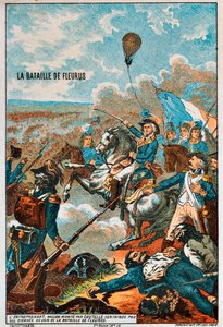 Le ballon Entreprenant, piloté par Coutelle, à la bataille de Fleurus, 1794 1890s
