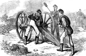 La bataille de Chancellorsville, Virginie, Guerre de Sécession, 1863 vers 1880