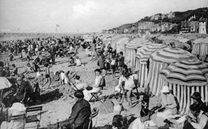 La plage, Trouville, France, années 1920 - Unbekannt