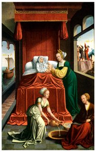 La naissance de la Vierge, vers 1520, 1956 - Unbekannt