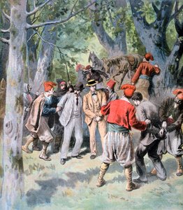 La capture de deux voyageurs français par des brigands en Sardaigne, 1894 - Unbekannt