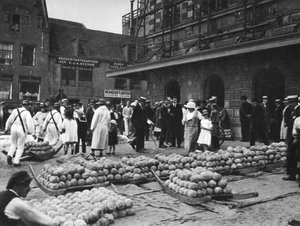 Le marché aux fromages le vendredi, Alkmaar, Pays-Bas, vers 1934 - Unbekannt