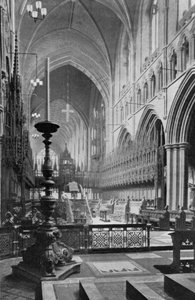 Le chœur, cathédrale de Chester, Cheshire, 1924-1926