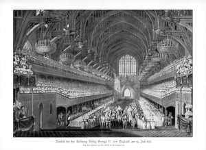 Le banquet de couronnement de George IV à Westminster Hall, Londres, 19 juillet 1821 - Unbekannt