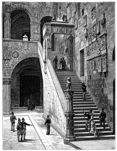 La cour du Bargello, Florence, Italie, 1882 - Unbekannt