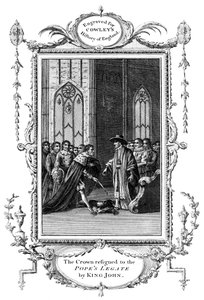 La couronne remise au légat du Pape par le roi Jean 1167-1216, 1213 - Unbekannt