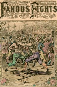 Le premier combat entre Tom Spring et Jack Langan, 1824, fin du 19ème ou début du 20ème siècle
