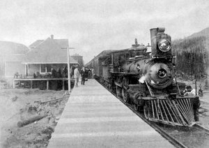 Le premier train transcontinental régulier à Fernie, Colombie-Britannique, Canada, 1886 1951 - Unbekannt