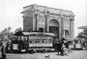 Les premiers tramways à Londres, 1861