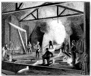La fonderie ou maison de coulée, Butterley Ironworks, Derbyshire, 1844 - Unbekannt