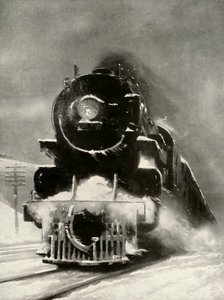 La fureur de la tempête de neige n