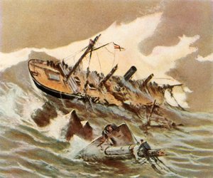 Le navire de guerre Iltis est échoué, 1896, 1936 - Unbekannt
