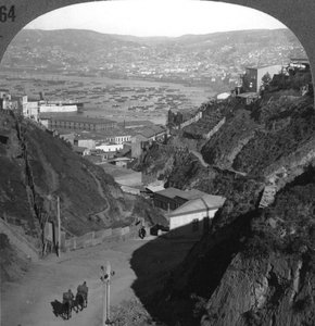 Le port et la ville de Valparaiso, Chili, vers 1900 - Unbekannt