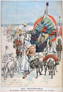 Les grandes caravanes annuelles se dirigeant vers le nord, Gourara, Algérie, 1903 - Unbekannt