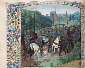 La folie de Charles VI dans la forêt près du Mans, vers 1470-1475 - Unbekannt