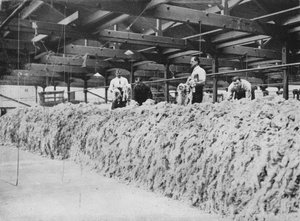La fabrication du kaki - Mélange de laine, 1915