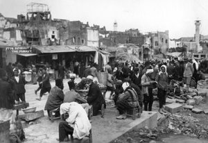 Le marché, Beyrouth, Liban, vers 1920-1930