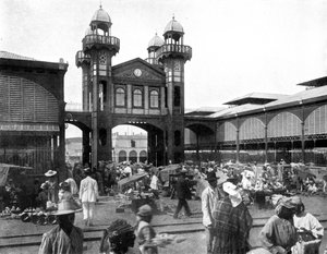 Le marché, Port-au-Prince, Haïti, 1926 - Unbekannt