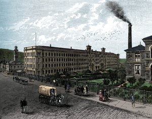 Le moulin à Saltaire, vers 1880 - Unbekannt