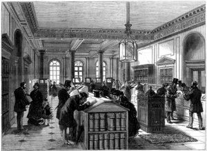 Le nouveau bureau des testaments, Somerset House, Londres, 1875