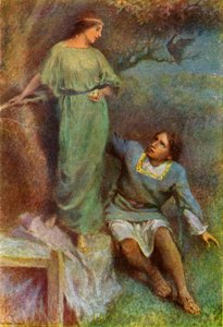 La paonne se transforma instantanément en jeune fille, 1917