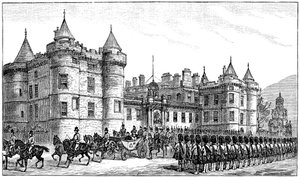 La reine quittant le palais de Holyrood, Édimbourg, 1886, 1900 - Unbekannt