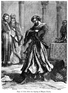 La rage du roi Jean après la signature de la Magna Carta - Unbekannt