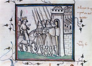 Le retour de Charles VI de France après la bataille de Roosebeke, 1382, 14ème-15ème siècle - Unbekannt