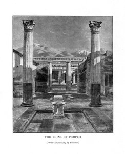 Les ruines de Pompéi, Italie, 19ème siècle