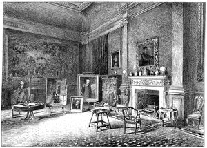 Le studio de John Everett Millais, vers 1880-1882