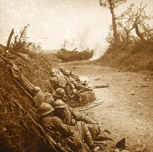 La prise de Courcelles, nord de la France, juin 1918