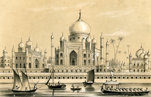 Le tombeau du favori du sultan Akbar Khan à Agra, 1847 - Unbekannt