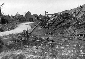 Le village de Mametz après le bombardement de juillet, Bataille de la Somme - Unbekannt