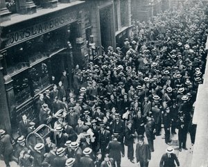 La crise de guerre en ville : La fermeture de la Bourse de Londres - Unbekannt