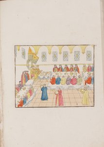 La cérémonie de mariage du tsar Mikhaïl Féodorovitch et Yevdokiya Loukyanovna, 1810