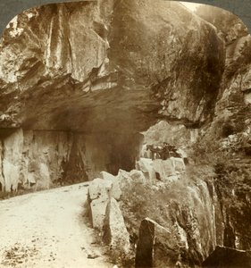 La merveilleuse route de Bratlandsdal, creusée à travers des parois rocheuses solides, Norvège, vers 1905 - Unbekannt