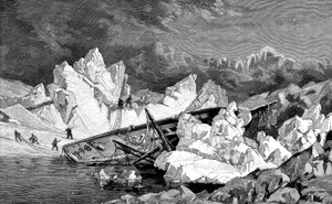 Le naufrage du Hansa. Deuxième expédition allemande au pôle Nord, 1870 - Unbekannt