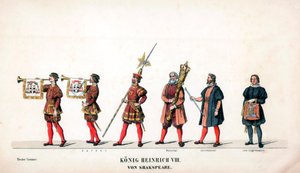 Costume de théâtre pour la pièce de Shakespeare, Henry VIII, 19e siècle - Unbekannt