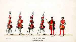 Costumes de théâtre pour la pièce de Shakespeare, Henry VIII, XIXe siècle - Unbekannt
