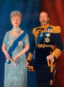Leurs Majestés le roi George V et la reine Mary à l