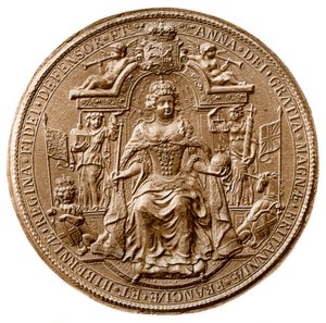 Troisième Grand Sceau de la Reine Anne, avers, 1702-1714 - Unbekannt