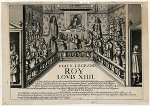 Voici le bon roi Louis XIV. Le roi donnant une audience publique, 1668 - Unbekannt