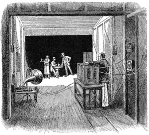 Théâtre kinétographique de Thomas Edison, vers 1891