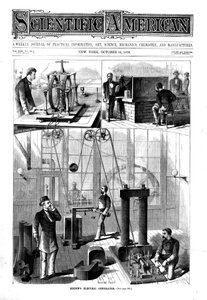 Générateur de lumière électrique de Thomas Edison à son domicile à Menlo Park, New Jersey, USA, 1879 - Unbekannt