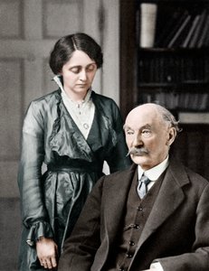 Thomas Hardy, poète, romancier et dramaturge anglais avec sa deuxième femme, Florence, 1912-1928 - Unbekannt