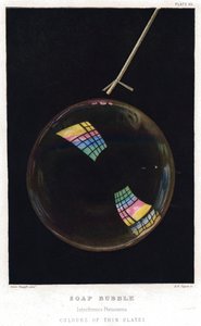 Thomas Young 1773-1829, Films minces illustrés par une bulle de savon, 1872