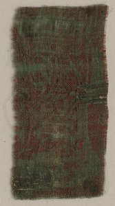 Trois fragments de soie gothique italienne, 14e siècle - Unbekannt